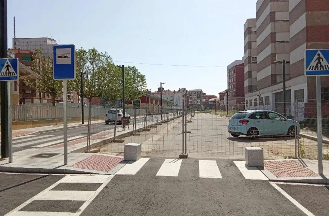 Estado actual de la zona en la que se propone el aparcamiento disuasorio.