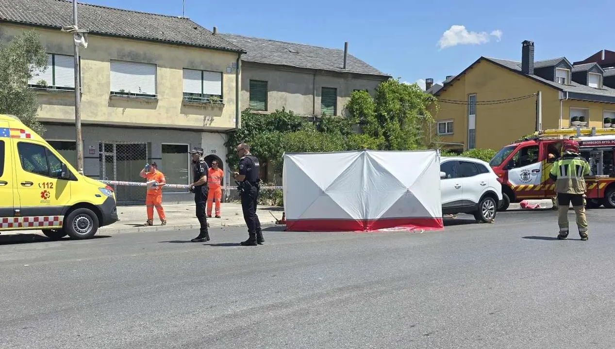 Imagen del lugar del accidente en una fotografía del periódico local Bierzo Digital.