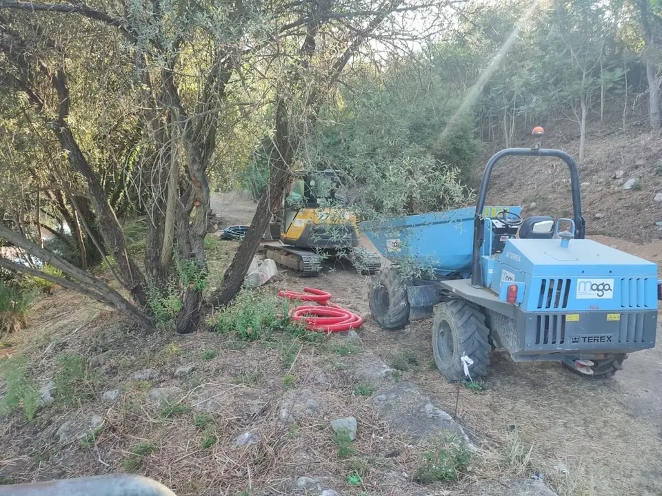 Obras en el río Sil a su paso por Ponferrada. Foto: PSOE
