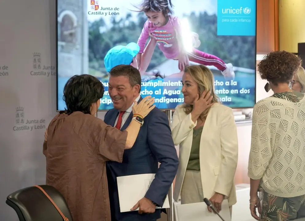 El consejero de la Presidencia, Luis Miguel González Gago, presenta el nuevo proyecto multisector de lucha contra la desnutrición infantil en Guatemala, desarrollado junto a Unicef. Foto: Rubén Cacho