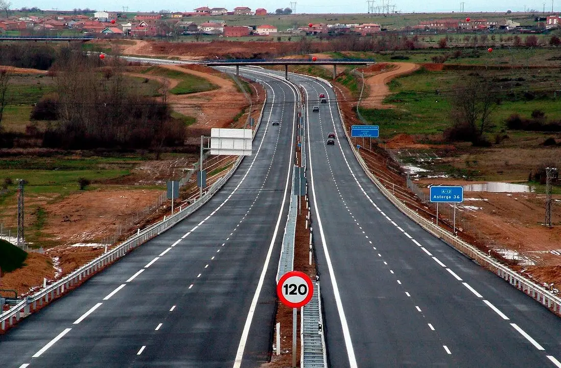 La autopista León-Astorga en una imagen de archivo