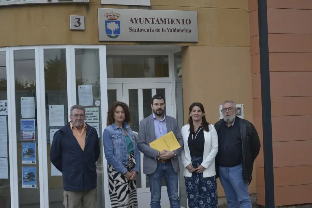 Concejales del PP de Santovenia de la Valdoncina.