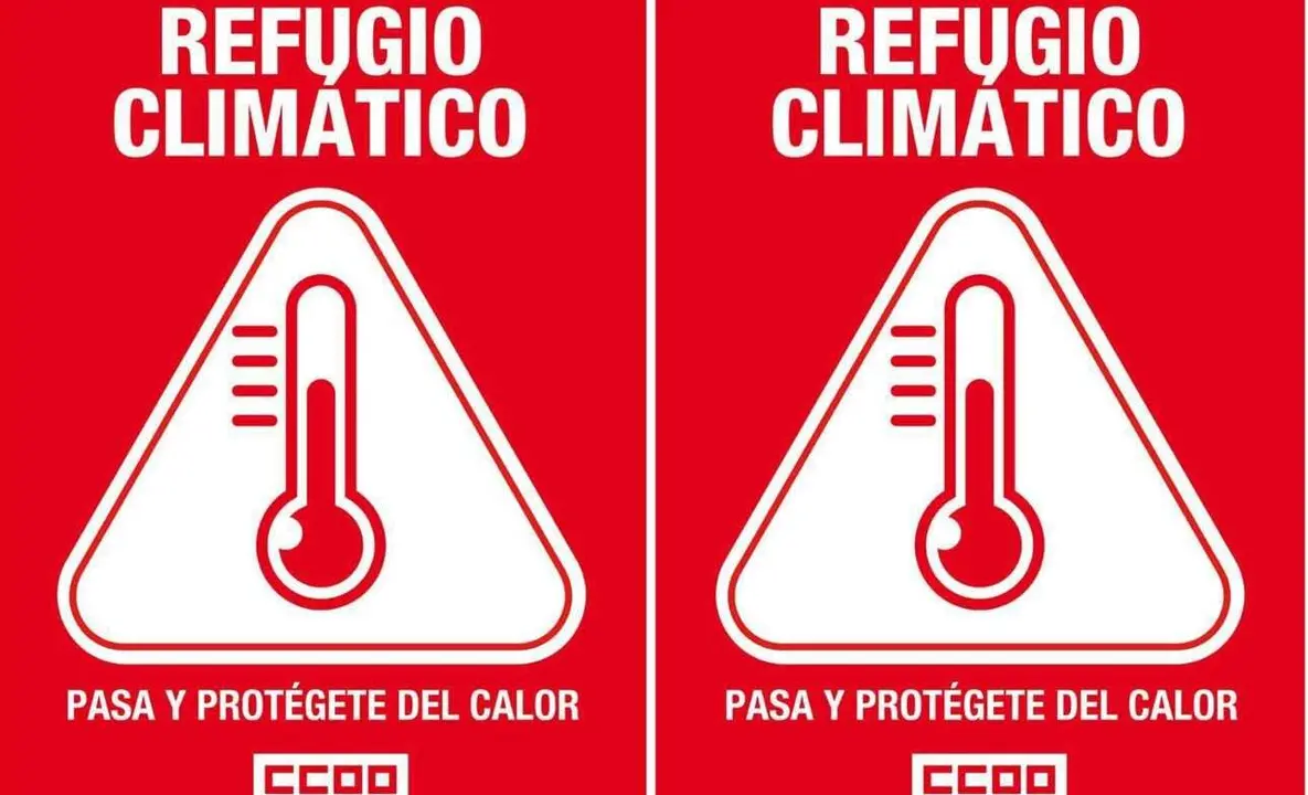 CCOO León convierte sus sedes en refugios climáticos para proteger a trabajadores del calor extremo.