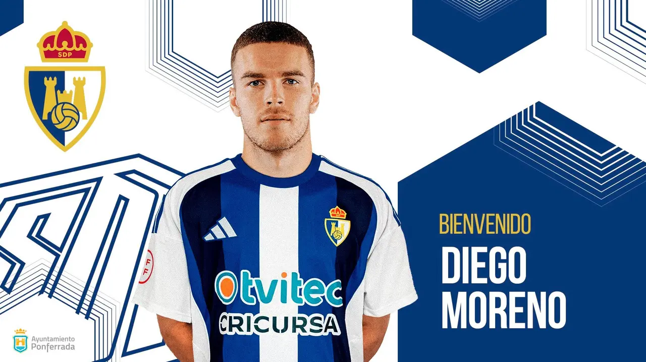 La SD Ponferradina incorpora al lateral derecho Diego Moreno.