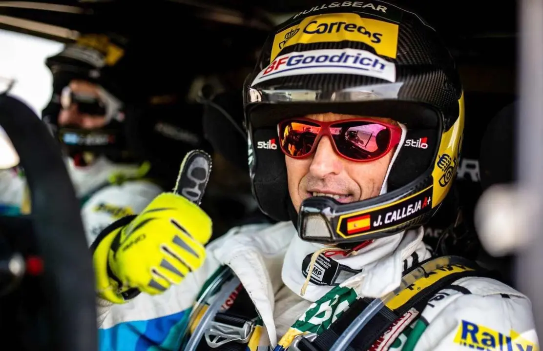 Jesús Calleja, durante una de sus participaciones en el Dakar.