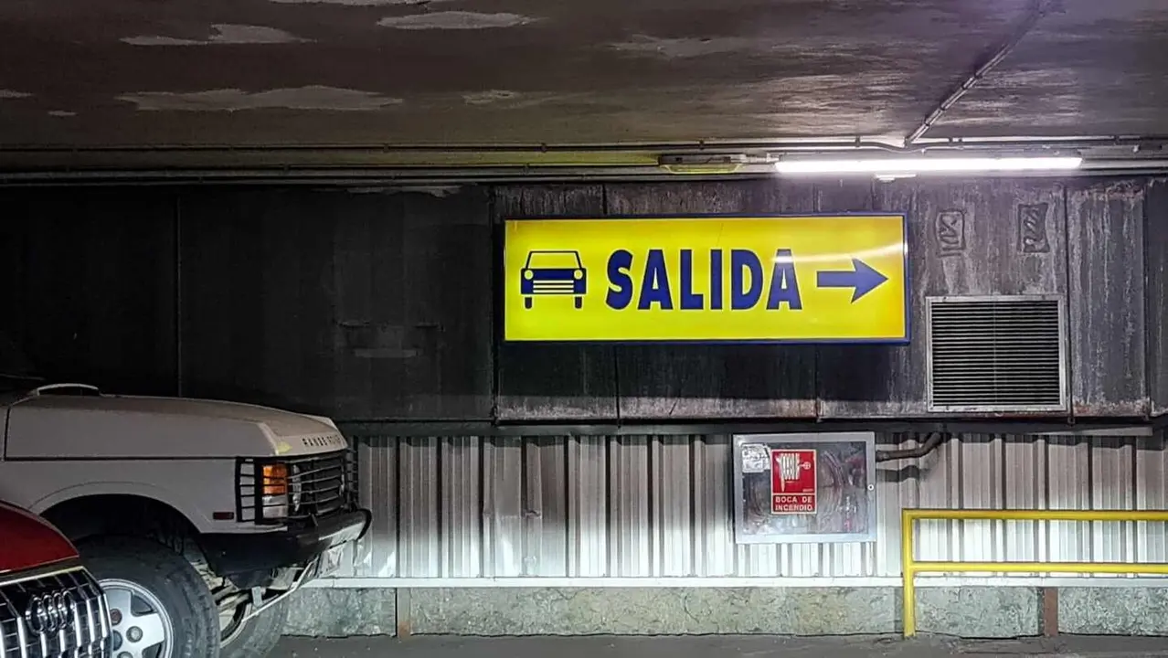 Imagen del interior del aparcamiento subterráneo de San Marcelo.