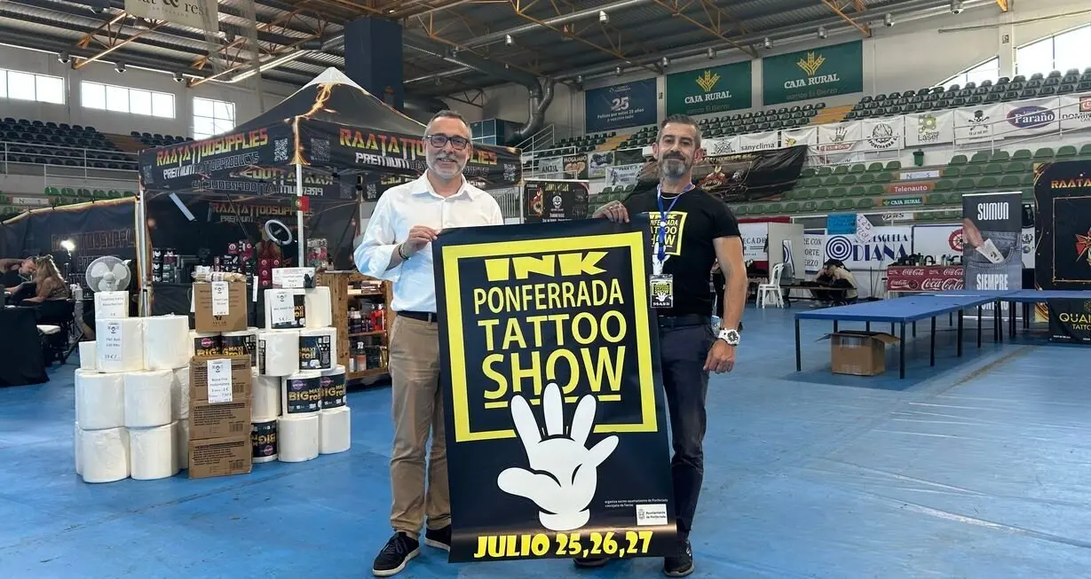 V Ink Ponferrada Tattoo Show reúne a los mejores tatuadores de Europa en el Pabellón Lydia Valentín