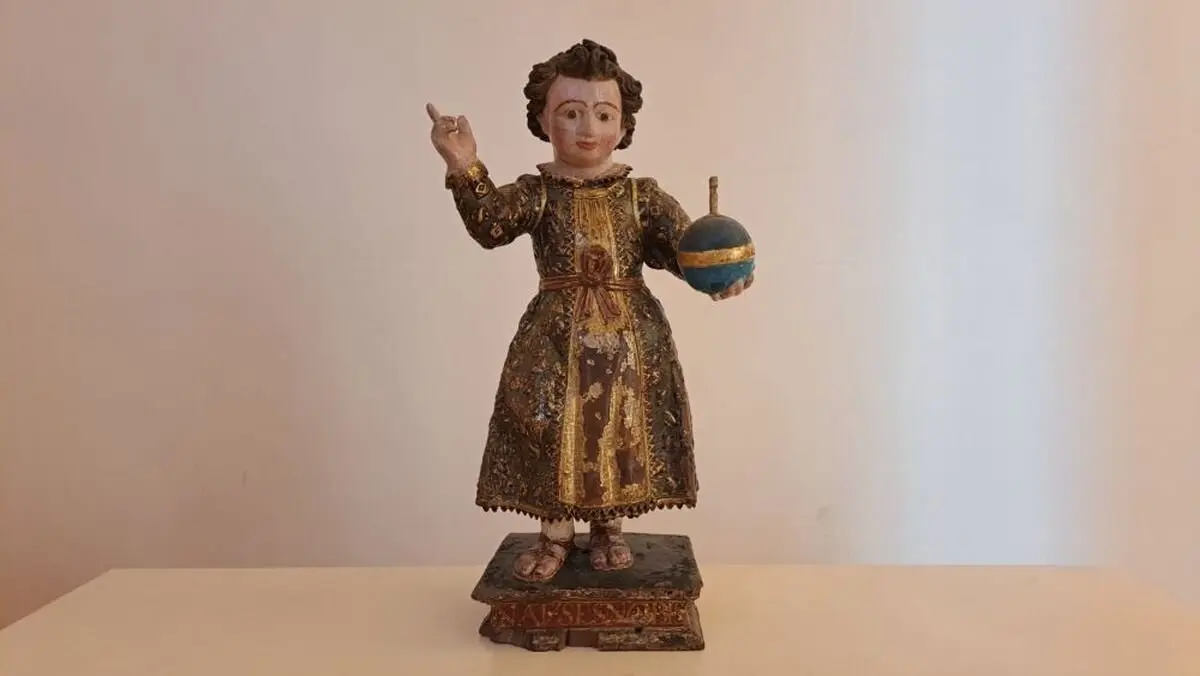 Una talla del niño Jesús del siglo XVII, pieza del mes en el Museo de los Caminos del Palacio de Gaudí 1