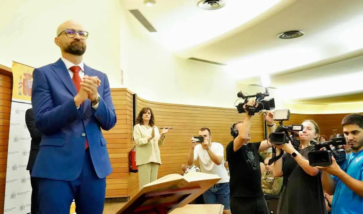 Acto de toma de posesión de Héctor Alaiz Moretón como nuevo subdelegado del Gobierno en León hace un año.