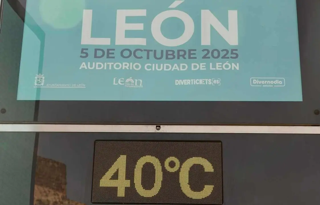 Altas temperaturas en la capital leonesa