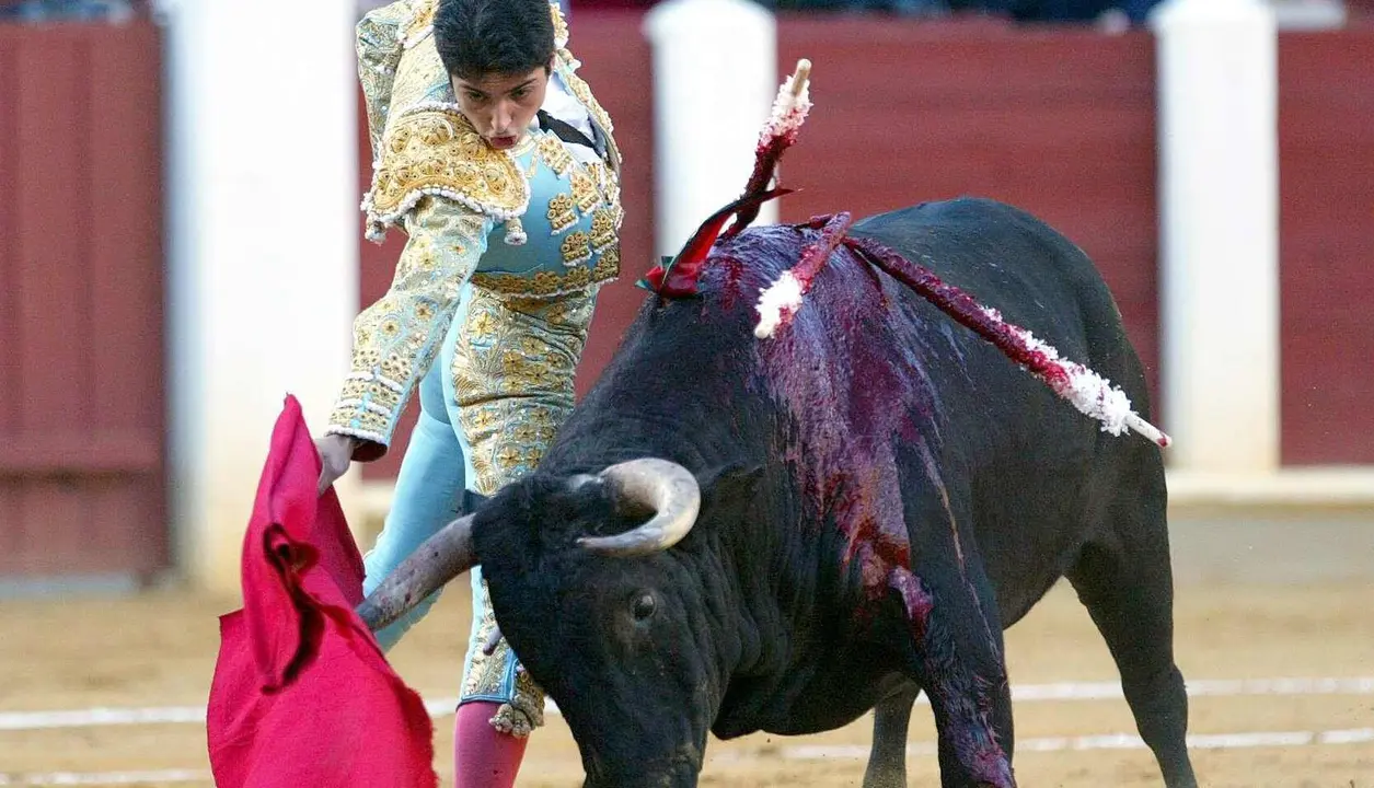 Javier Castaño en el tercer festejo taurino en las fiestas de la Vírgen de San Lorenzo de Valladolid. Foto: Leticia Pérez