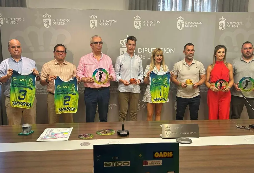 Un instante de la presentación realizada este viernes en Diputación de León.