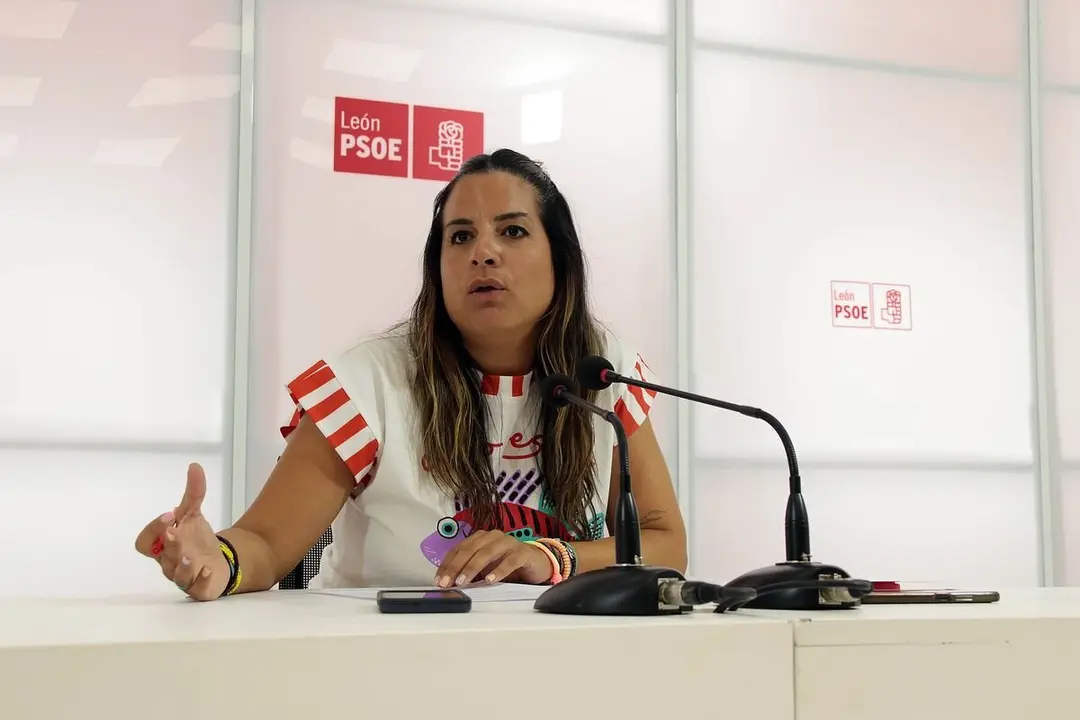La vicesecretaria general del PSOECyL, Nuria Rubio, informa de la reunión de la Permanente de la Ejecutiva del PSOECyL