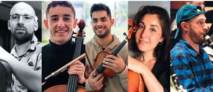 El quinteto de cuerda y clarinete Quintetogán cerrará la décimo octava edición del festival Corteza de encina