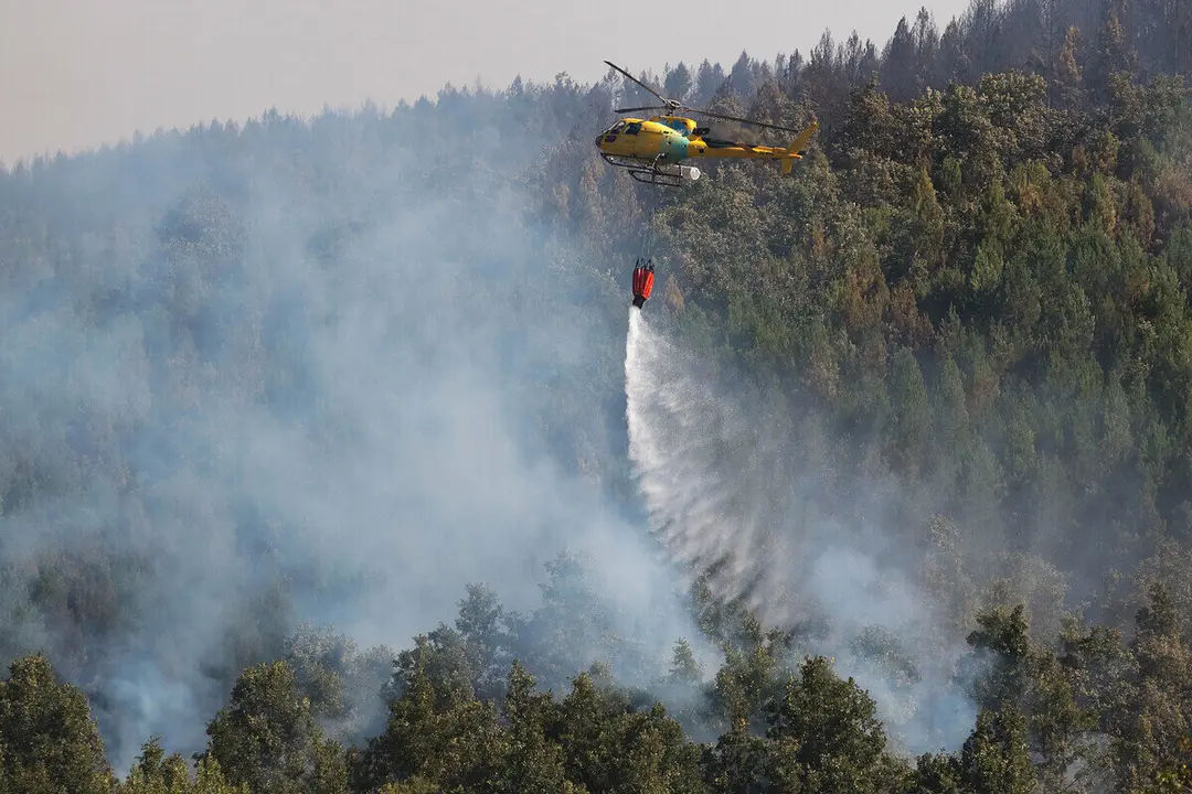 Incendio en Gara&ntilde;o (Le&oacute;n)