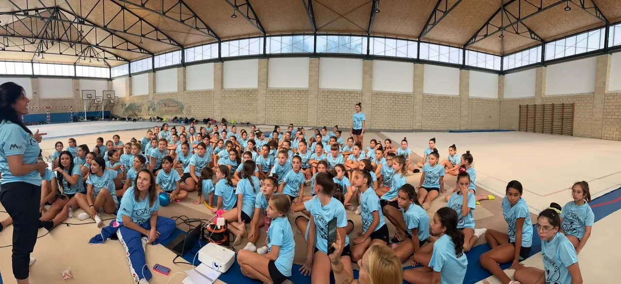 El Club Ritmo festeja en su Campus de La Vecilla el bronce del conjunto español en las finales del Mundial de Río de Janeiro.