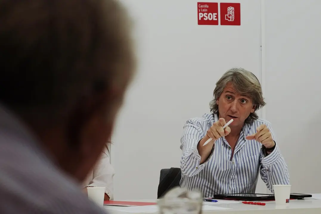 El secretario general del PSOECyL, Carlos Martínez. Foto: Rubén Cacho