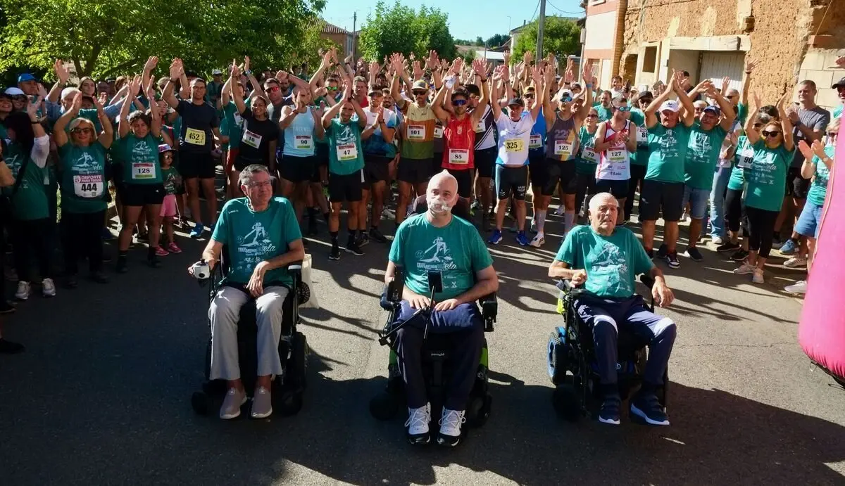 Un momento de la pasada edición de la carrera solidaria de Antimio contra el ELA.