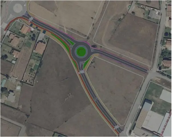 Plano de la intervención en la calle Remesón de Villaobispo.