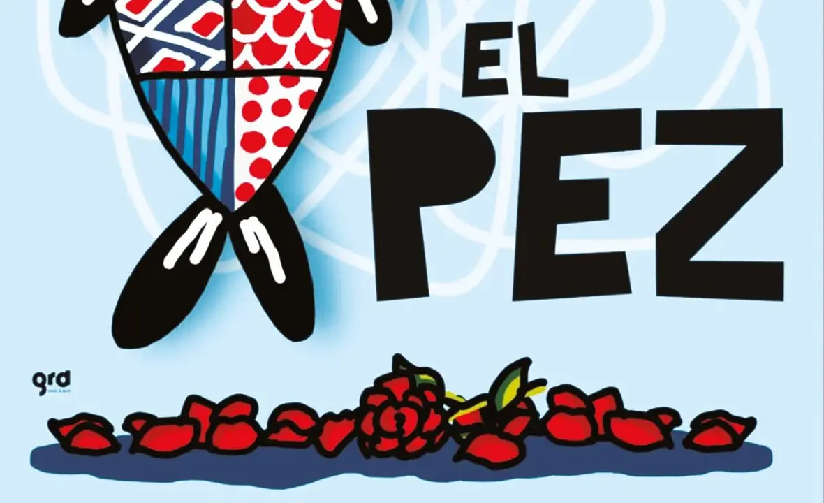 Fragmento del cartel de la obra de teatro breve El Pez