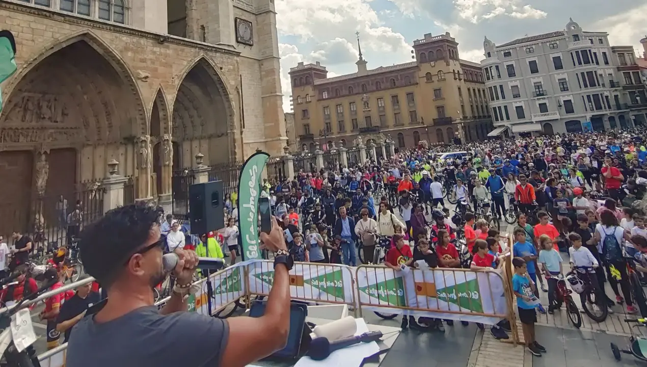 Un momento de la celebración del Día de la Bici del año pasado.