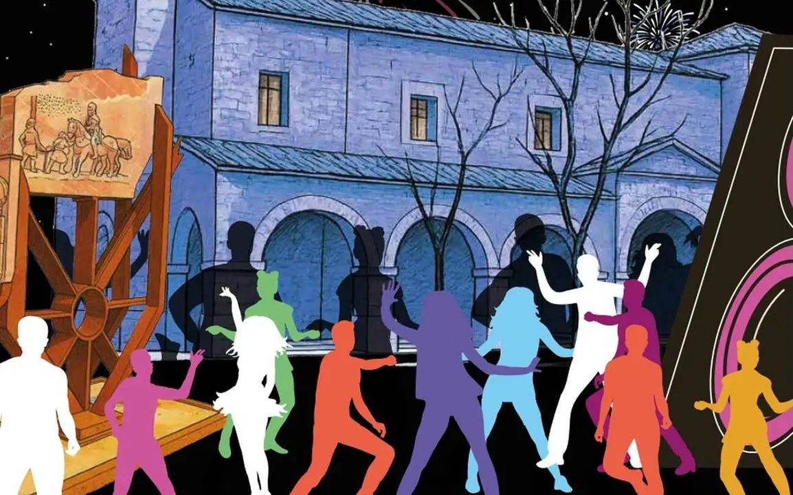 Imagen parcial del cartel de las fiestas de Santa María del Páramo.