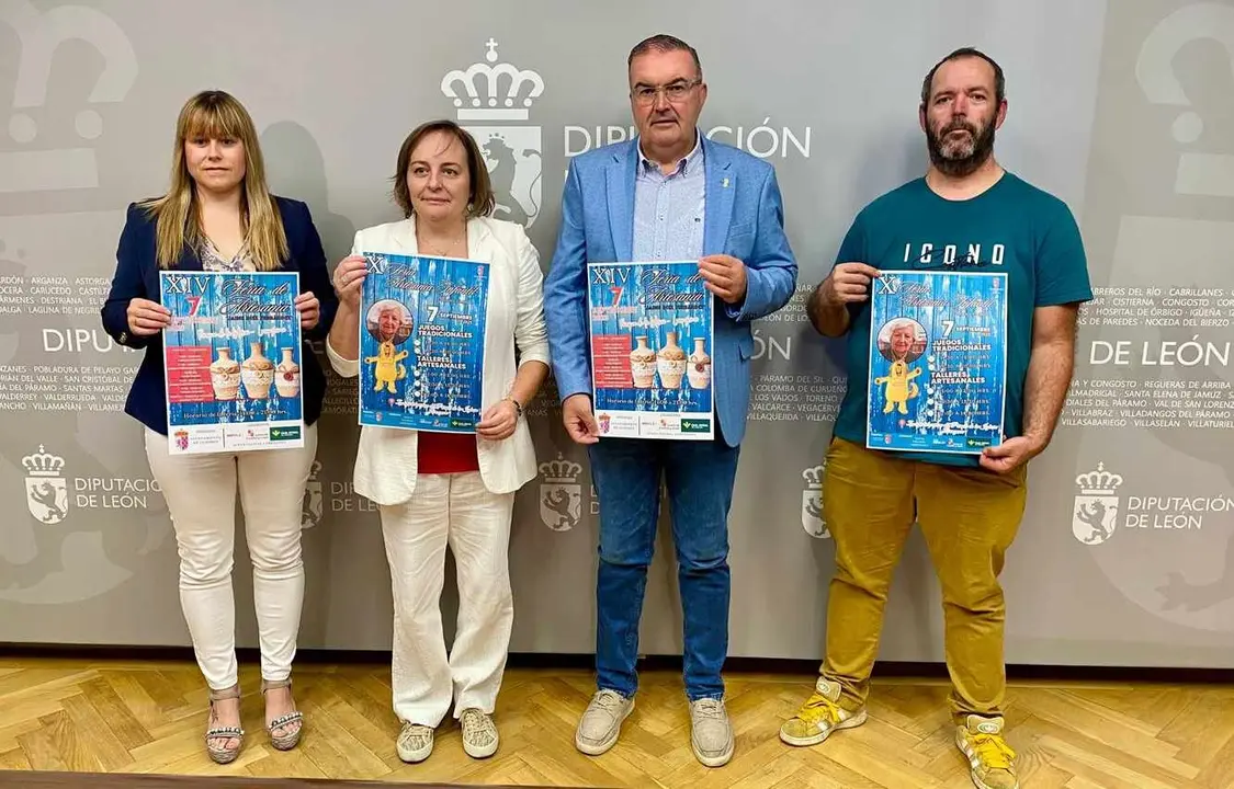 Un instante de la presentación de la feria en la Diputación de León.