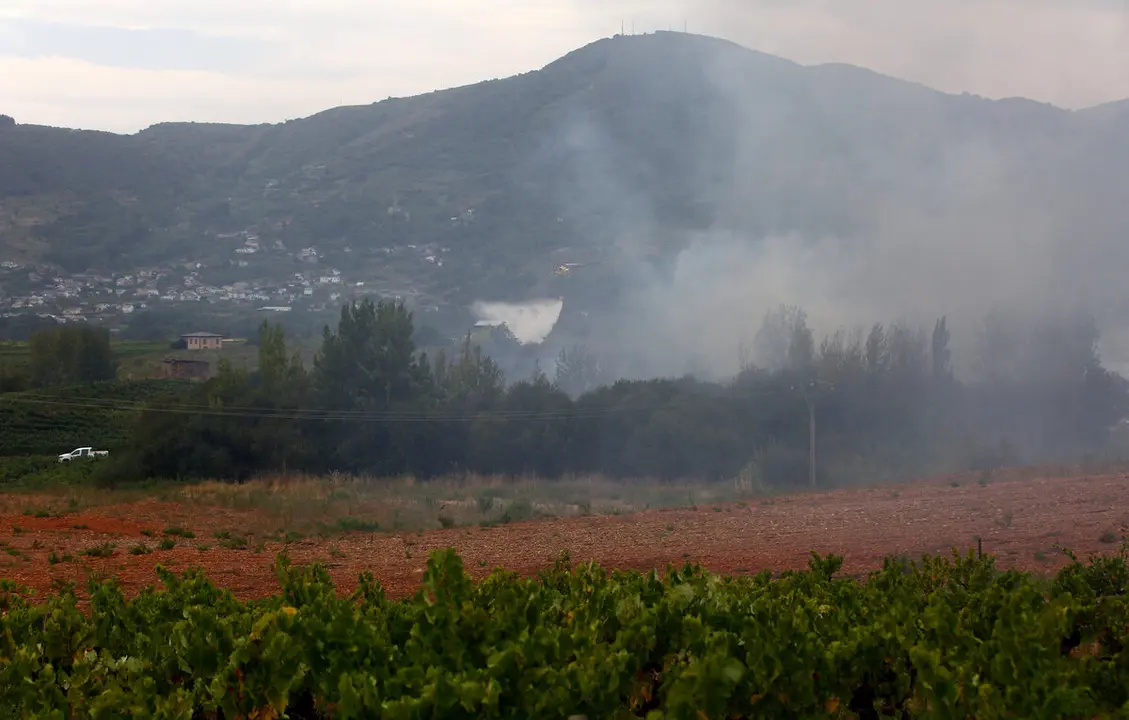 Incendio en Villafranca del Bierzo (Le&oacute;n)