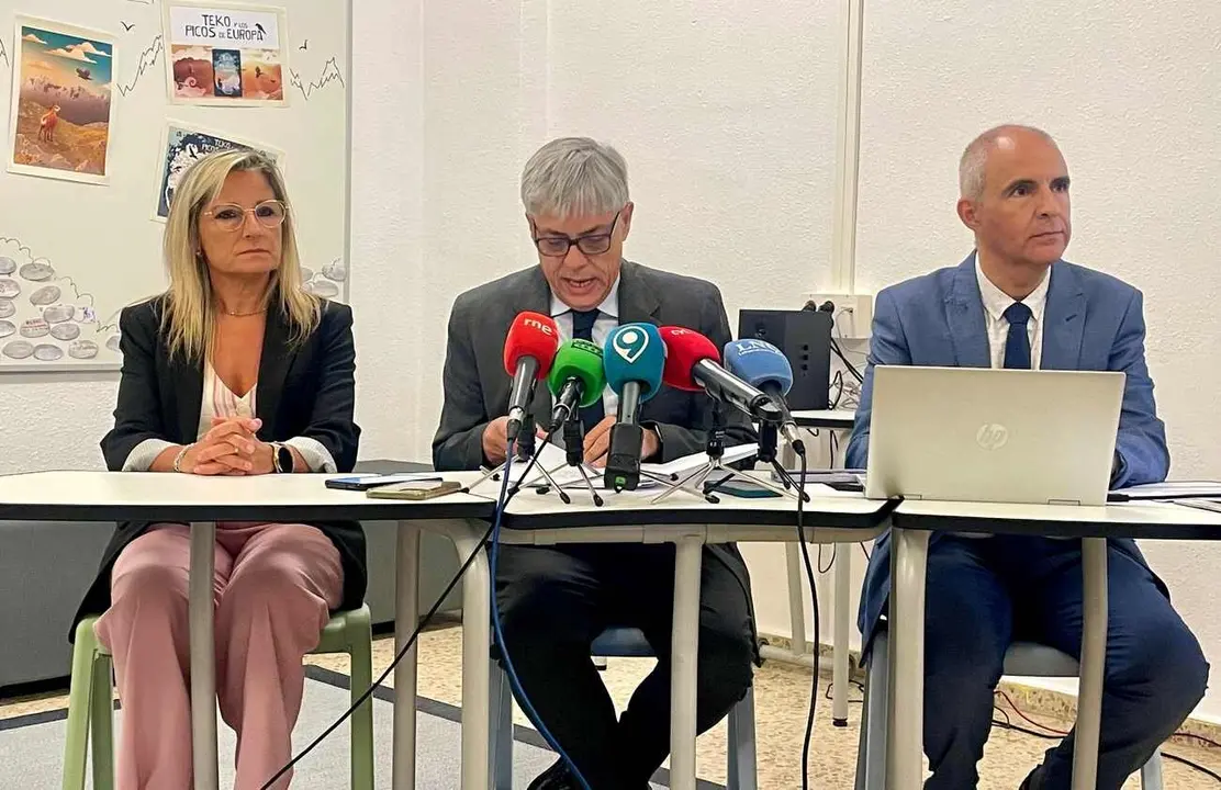 Eduardo Diego, subdelegado de la Junta, durante la presentación curso escolar 2025-26.