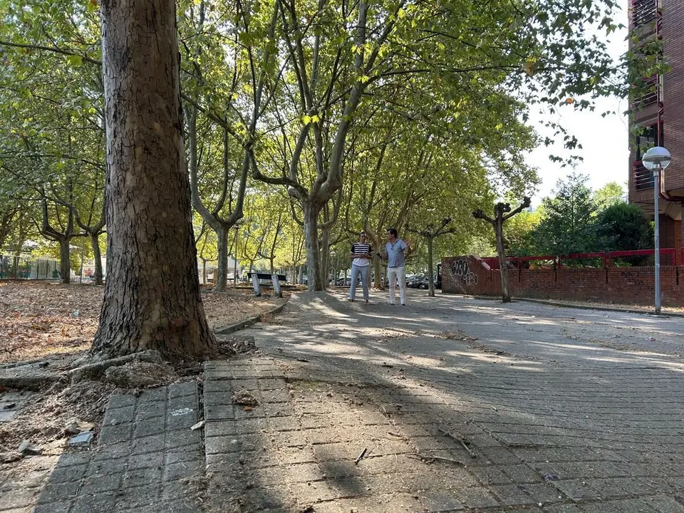 La Concejalía de Fomento de Lidia Coca da inicio a las obras de reparación de aceras en el entorno del Colegio Infantil Peñalba