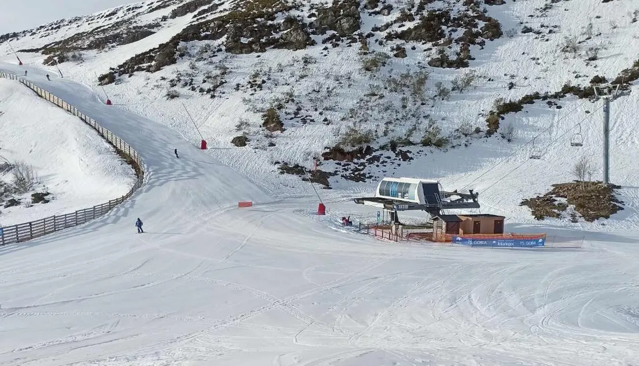 Imagen de la estación invernal de Leitariegos.