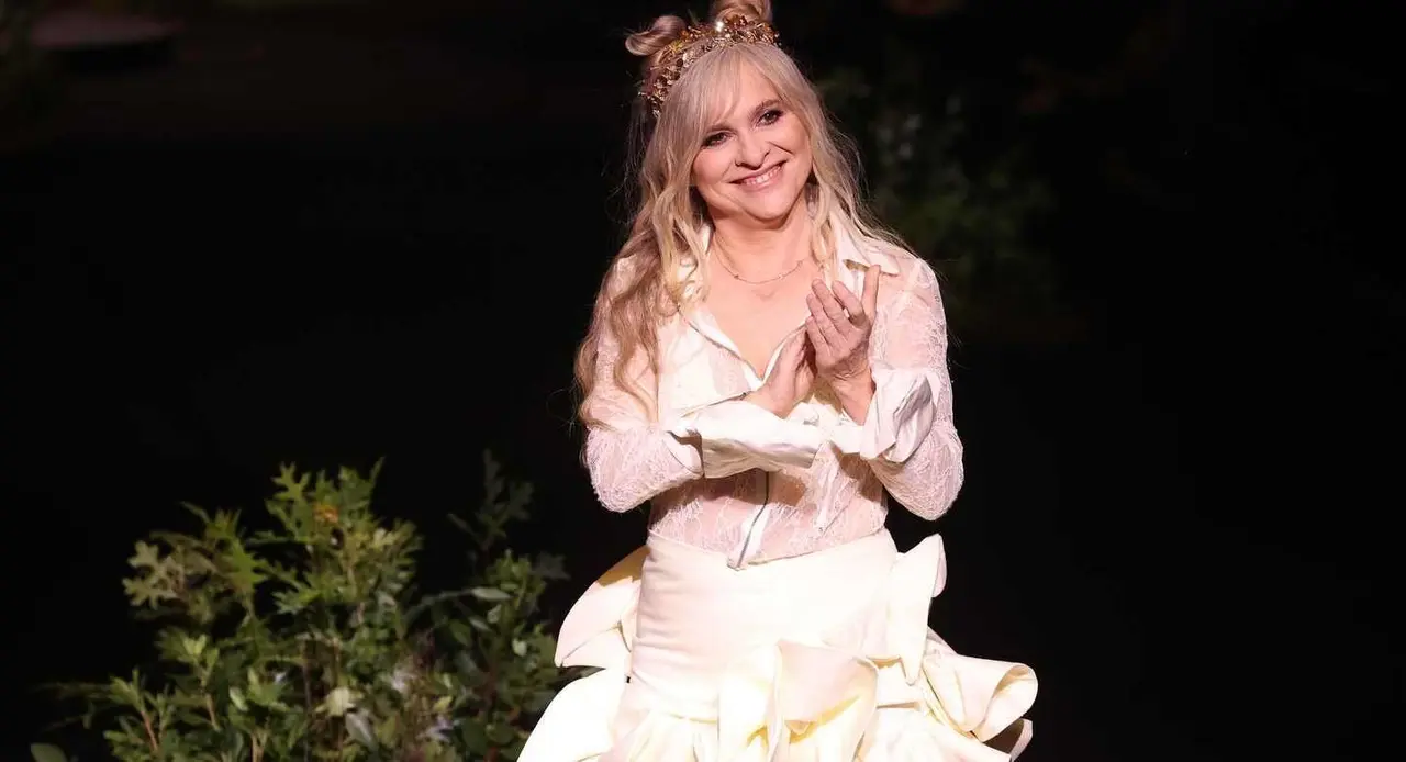 Desfile de la dise&ntilde;adora Leonesa, Mar&iacute;a Lafuente en la Mercedes - Benz Fashion Week.