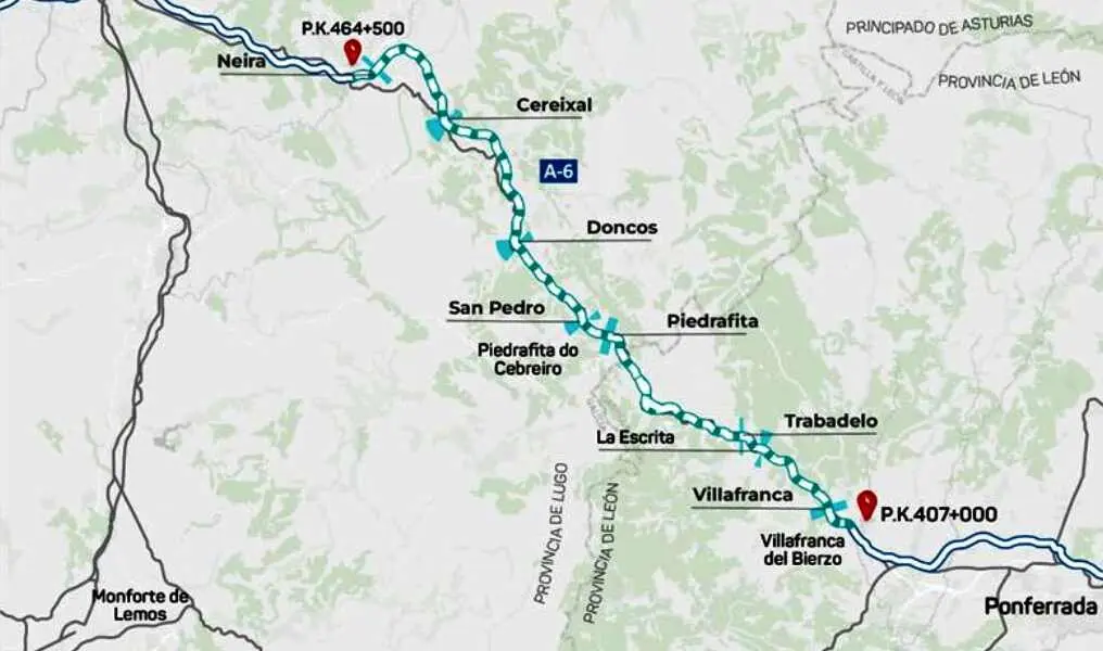 Imagen de la zona en la que ubican lo túneles en los que se realizarán obras.