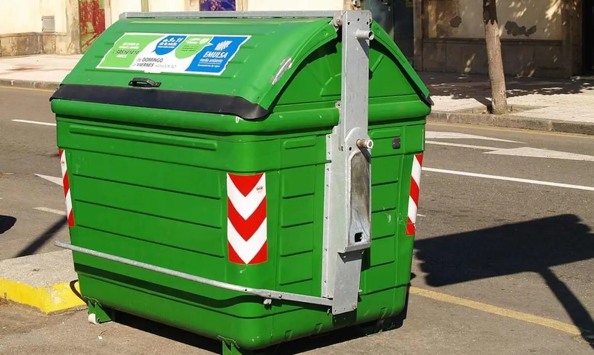Imagen de un contenedor de basura.