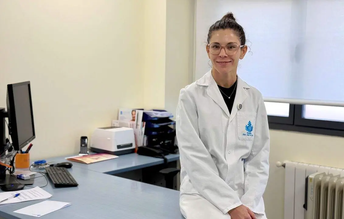 La doctora Mónica Granda Rosales en el Hospital San Juan de Dios de León.