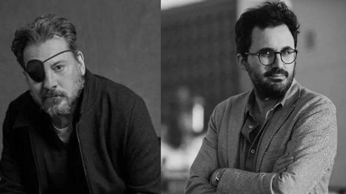 Los escritores Ray Loriga (izda.) y Benjamín G. Rosado.