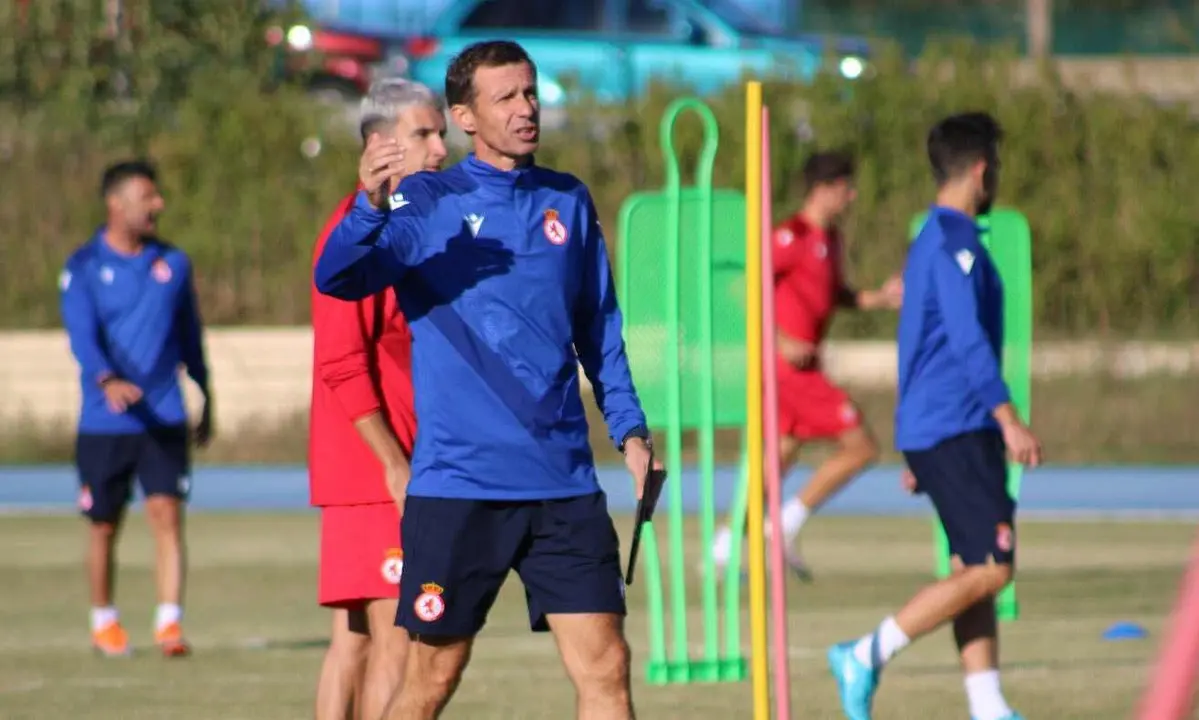 'Cuco' Ziganda, durante un entrenamiento. Foto: CyDLeonesa