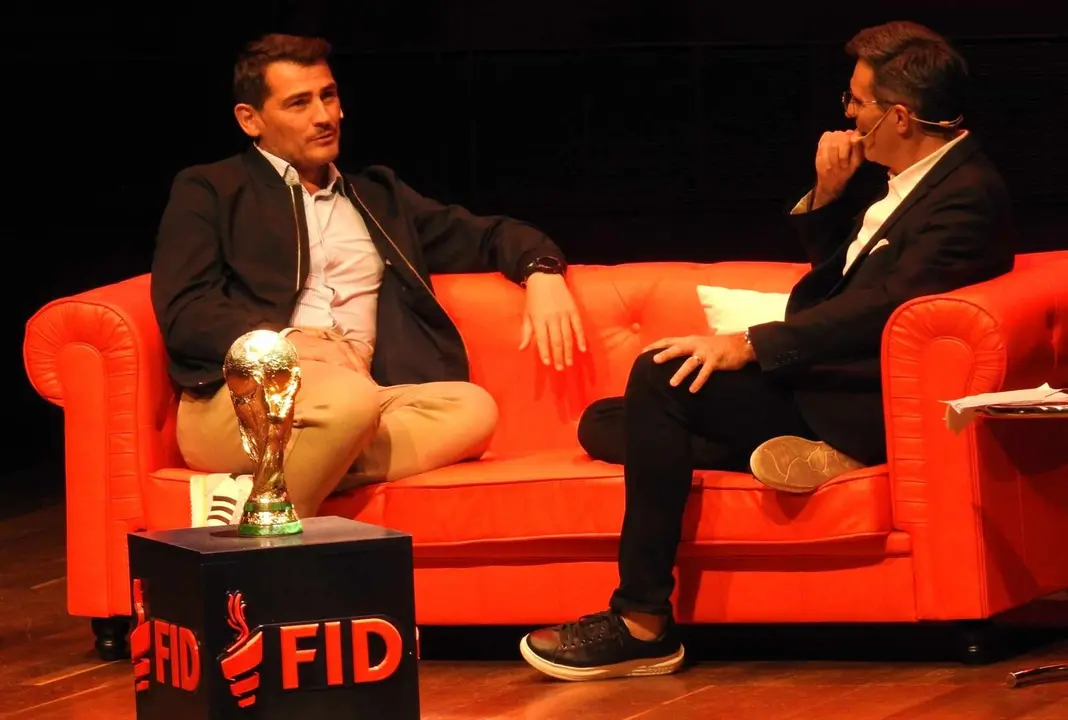 Casillas, durante el FID celebrado en el Auditorio de Le&oacute;n. Fotos: M.A.G.