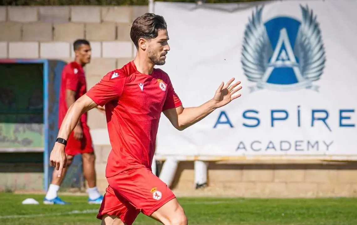 Tomás Ribeiro, durante un entrenamiento.