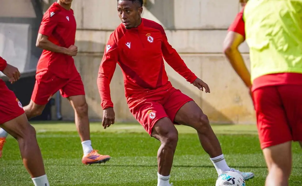 Lucas Ribeiro, durante un entrenamiento.