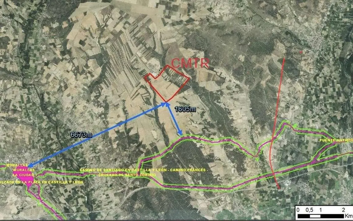 Imagen de la zona en la que se pretende instalar el macrovertedero.