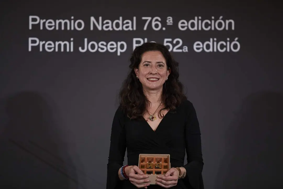 La escritora Ana Merino, en la entrega del Premio Nadal de 2020.