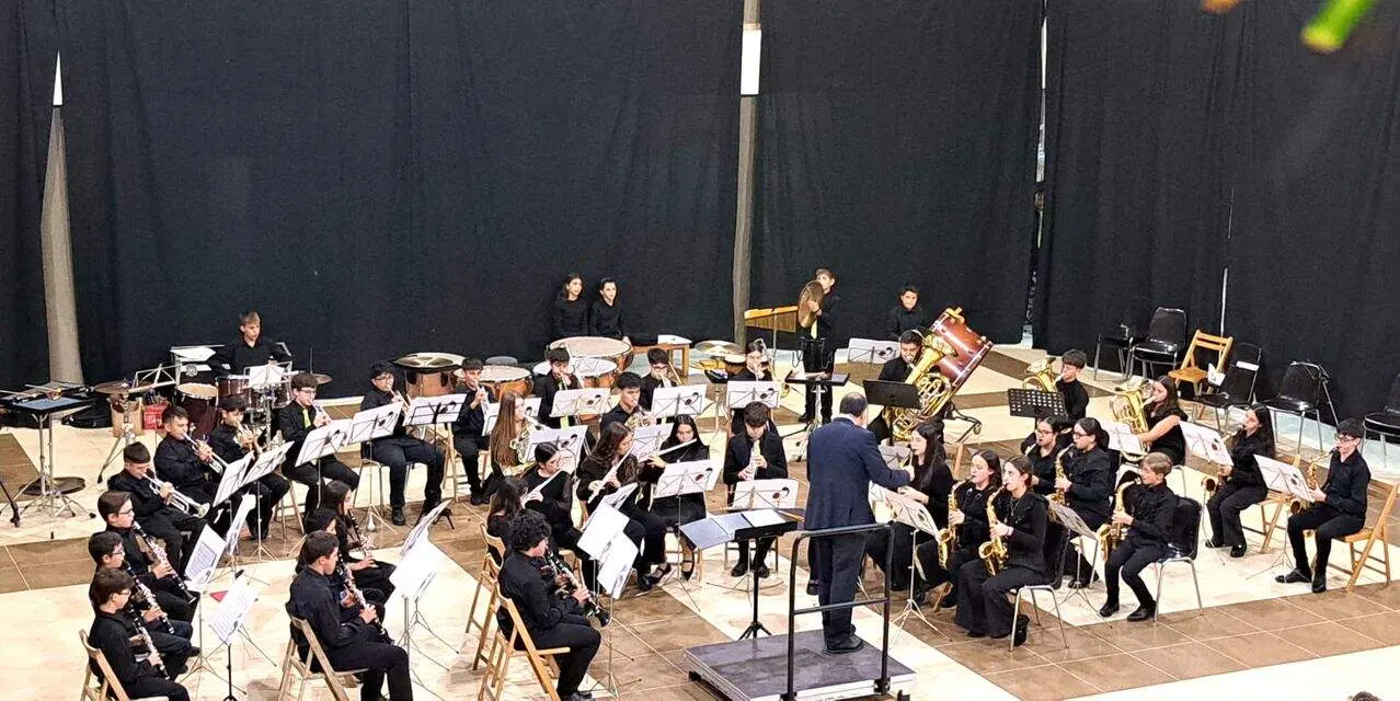 Banda Infantil de la Escuela de Música de Veguellina de Órbigo.