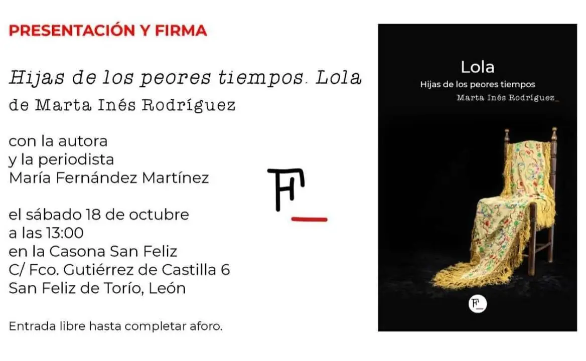 Imagen del cartel promocional de la presentación.