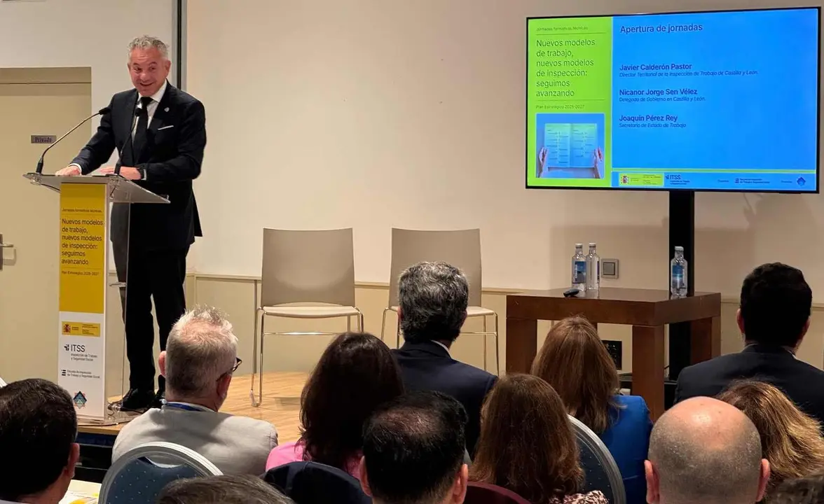 Un instante de la intervención de Nicanor Sen, delegado del Gobierno en Castilla y León.