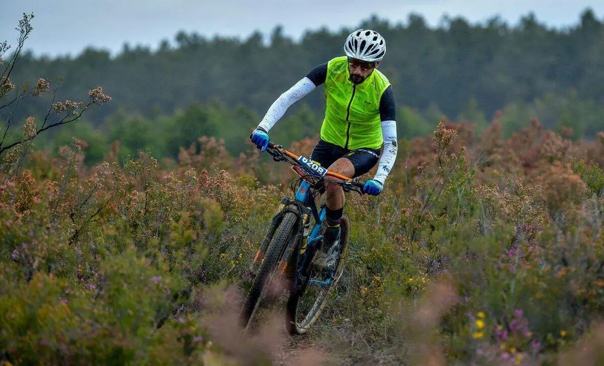 Rubén Ferrero, durante una competición en la montaña.