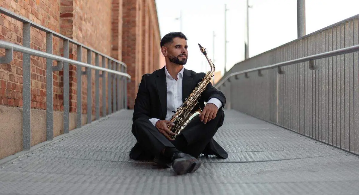 El saxofonista berciano David Delgado.