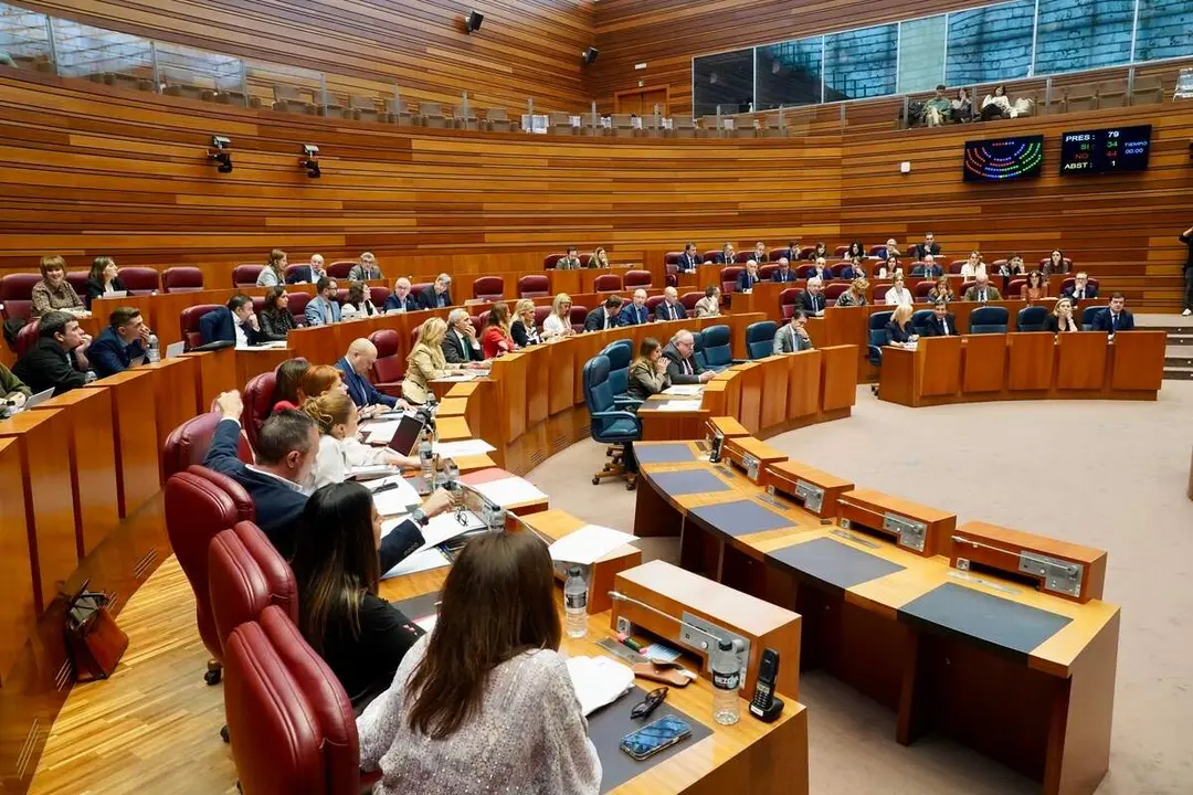 Votación en el pleno de las Cortes