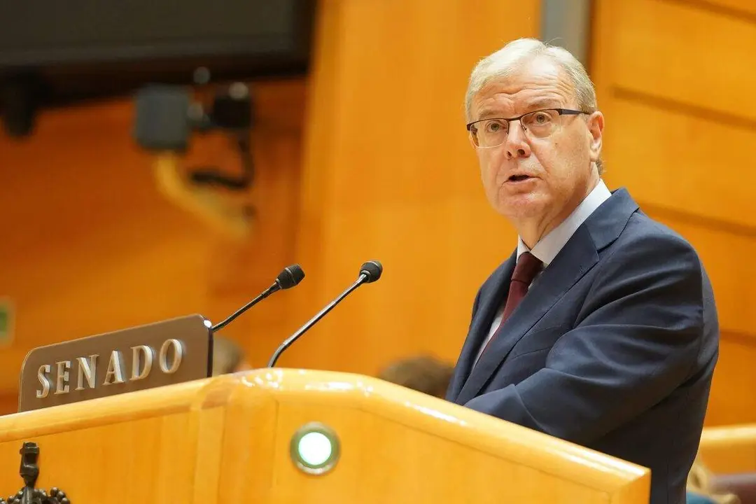 El senador del PP por León Antonio Silván durante su intervención en el Senado este miércoles. Foto: PP
