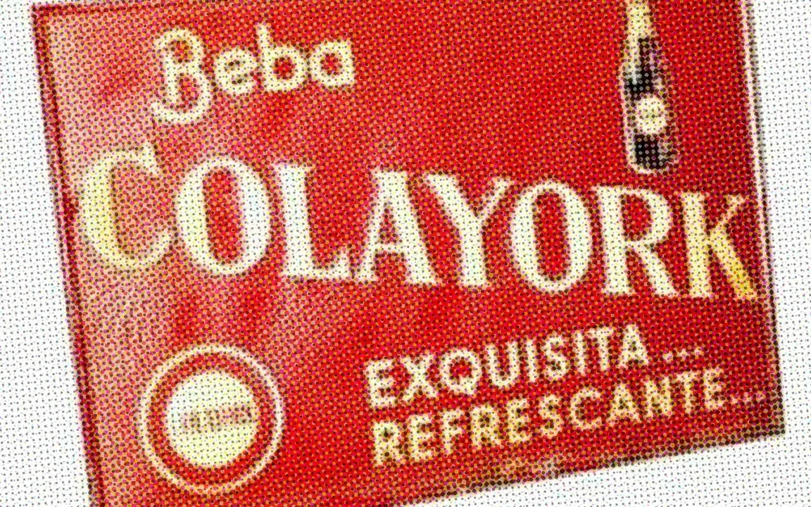 Cartel promocional de la bebida ColaYork.